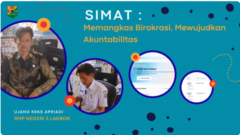 SIMAT : Memangkas Birokrasi Melalui Otomatisasi Alur Persuratan Terintegrasi di SMPN 3 Lakbok